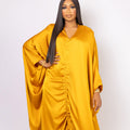 Silk Drawstring Dress
