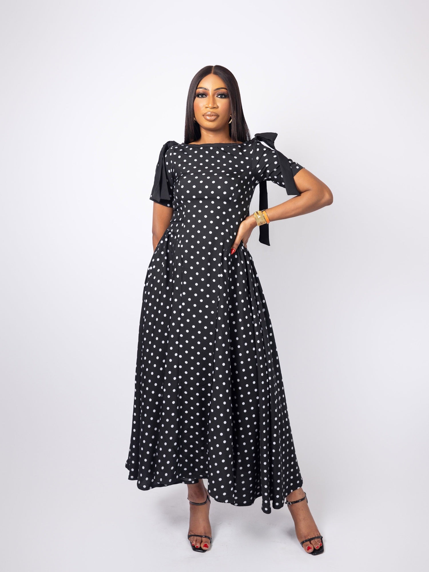 Polka Dot Midi Dress