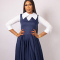 Collared Two-Piece Dress Set