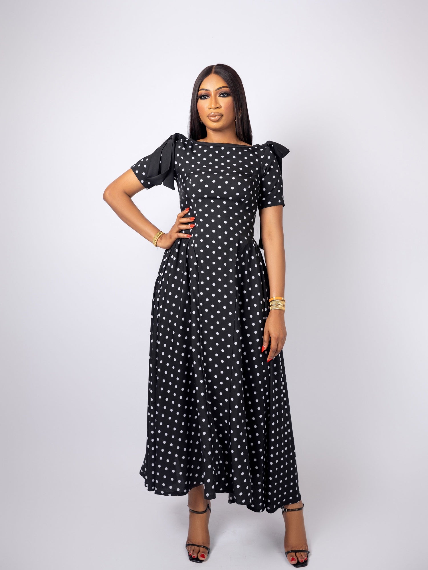 Polka Dot Midi Dress