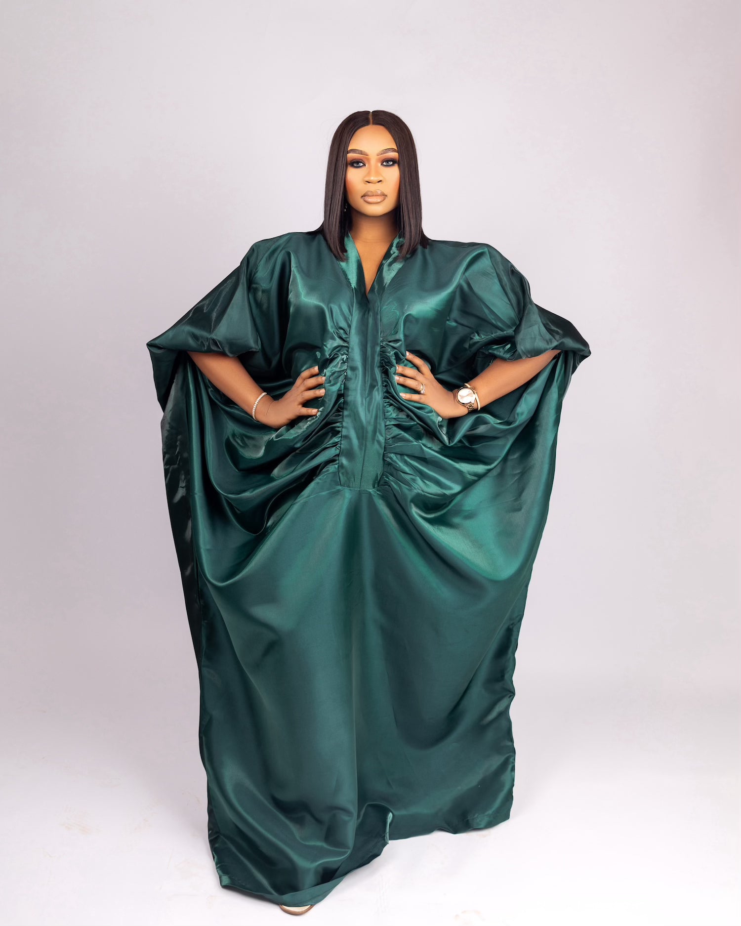 Emerald ruffled bubu
